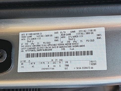 Used 2024 Ford F150 Lariat w/ Equipment Group 502A High image 34