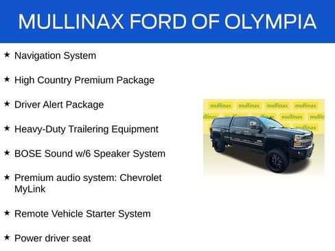 Used 2016 Chevrolet Silverado 2500 High Country w/ High Country Premium Package AWD/4WD image 17