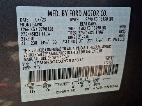 Used 2023 Ford Explorer ST w/ Equipment Group 401A AWD/4WD image 29