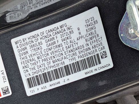 Certified 2023 Honda Civic Sport image 32