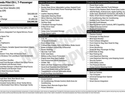 Used 2025 Honda Pilot EX-L image 3