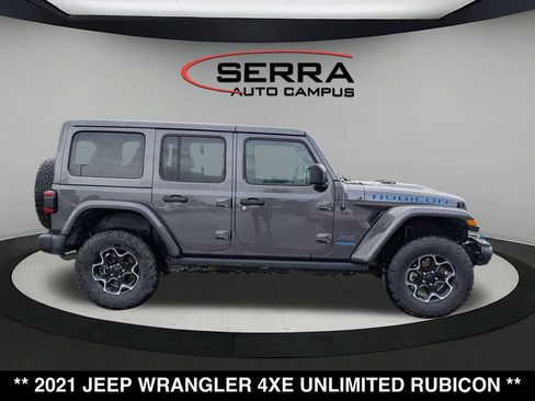Used 2021 Jeep Wrangler Unlimited Rubicon 4xe w/ Steel Bumper Group AWD/4WD image 14