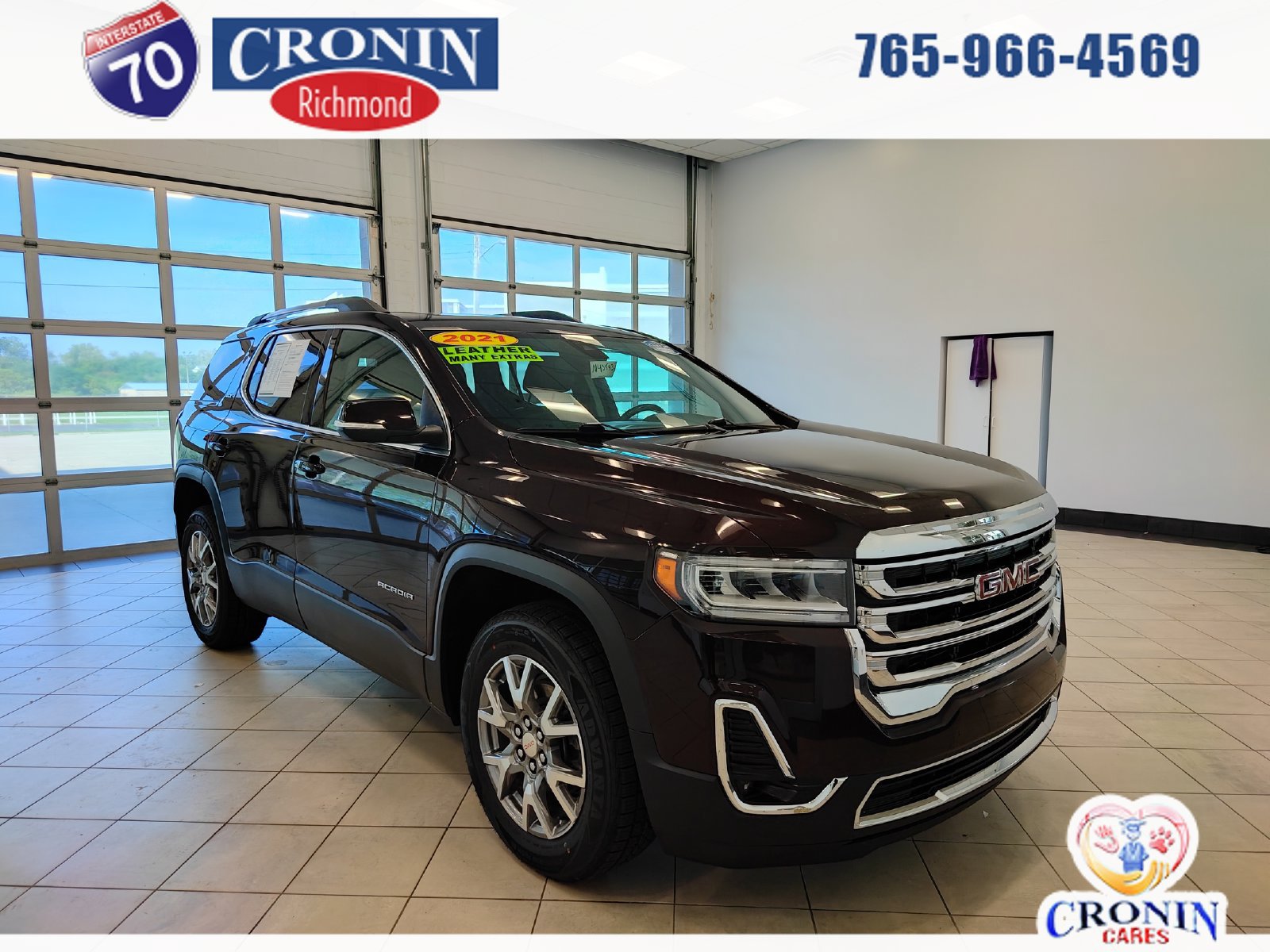 Used 2021 GMC Acadia SLT FWD image 1