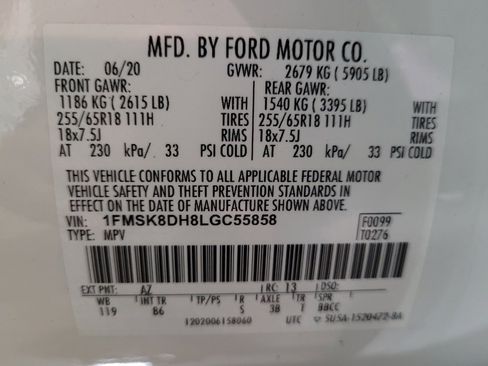 Used 2020 Ford Explorer XLT AWD/4WD image 33