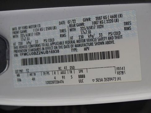 Used 2022 Ford Escape SE image 20