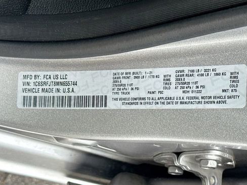 Used 2021 RAM 1500 Laramie w/ Sport Appearance Package image 30