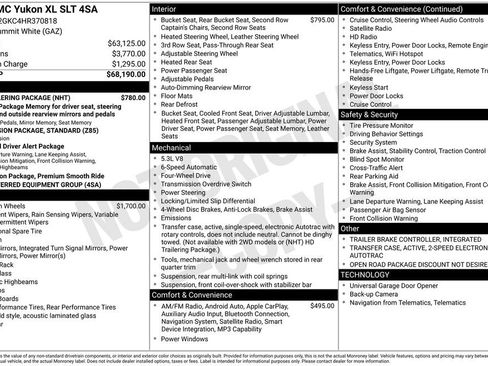 Certified 2017 GMC Yukon XL SLT w/ HD Trailering Package AWD/4WD image 14