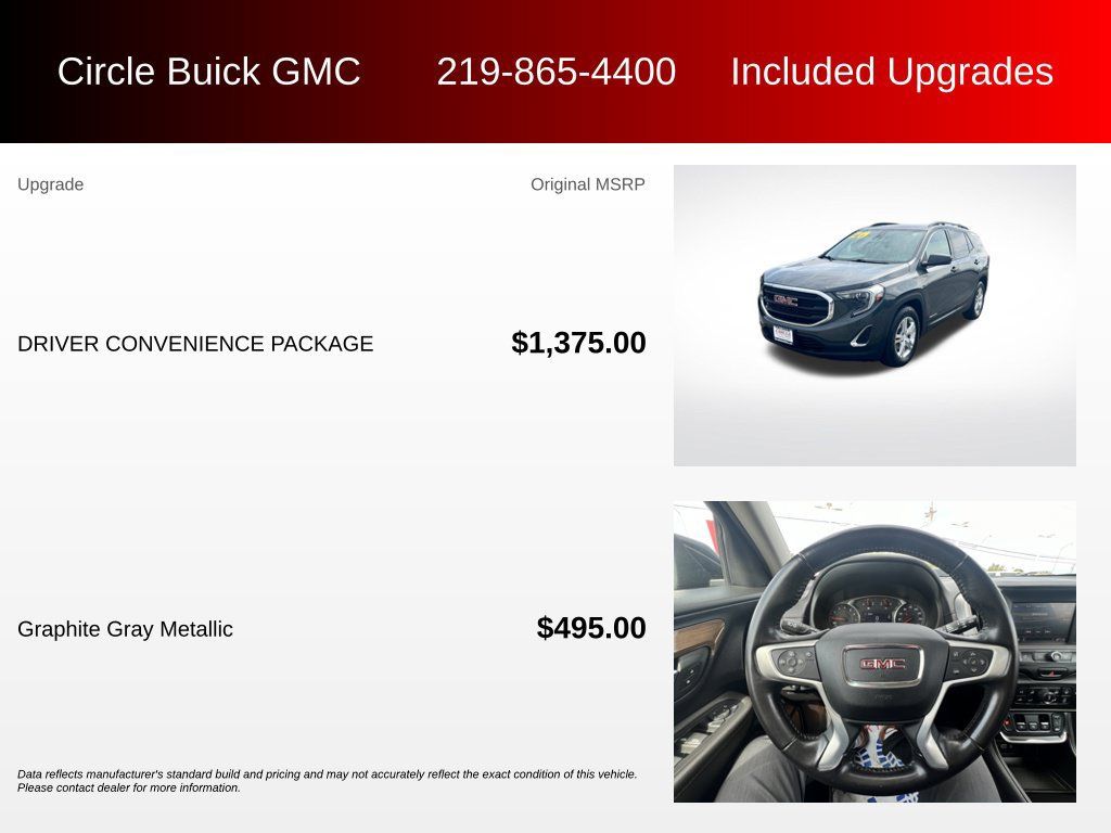 Used 2020 GMC Terrain SLE w/ Driver Convenience Package FWD image 3