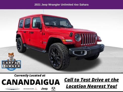 Used 2021 Jeep Wrangler Unlimited Sahara w/ Cold Weather Group AWD/4WD image 1