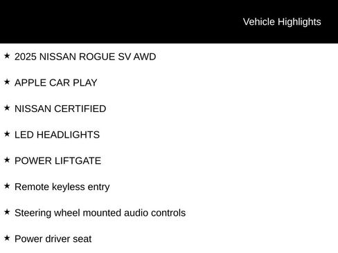 Certified 2025 Nissan Rogue SV AWD/4WD image 6