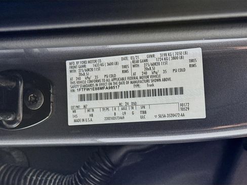 Used 2021 Ford F150 Lariat w/ Equipment Group 502A High image 34