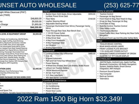 Used 2022 RAM 1500 Big Horn AWD/4WD image 36