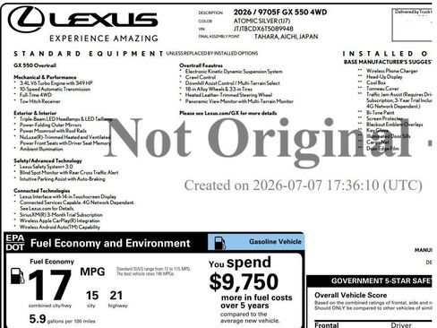 Used 2026 Lexus GX 550 AWD/4WD image 29