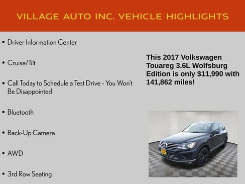 Used 2017 Volkswagen Touareg Wolfsburg Edition image 14