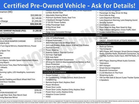 Certified 2023 Volkswagen Tiguan SE w/ Panoramic Sunroof Package AWD/4WD image 7