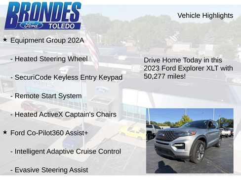 Used 2023 Ford Explorer XLT w/ Equipment Group 202A AWD/4WD image 12