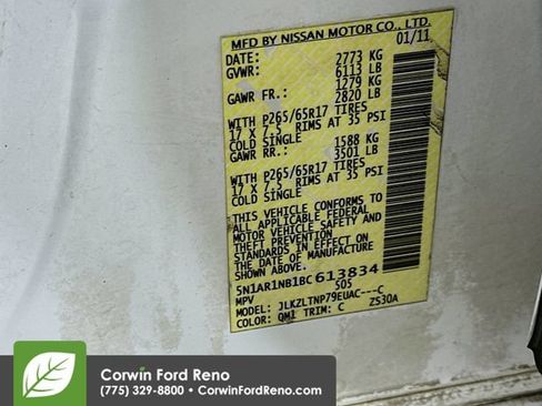 Used 2011 Nissan Pathfinder SV AWD/4WD image 31
