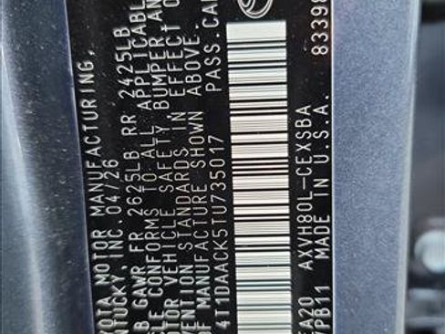 Used 2026 Toyota Camry SE FWD image 19