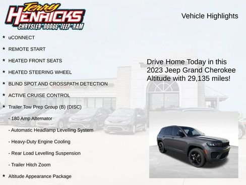 Used 2023 Jeep Grand Cherokee Altitude AWD/4WD image 4
