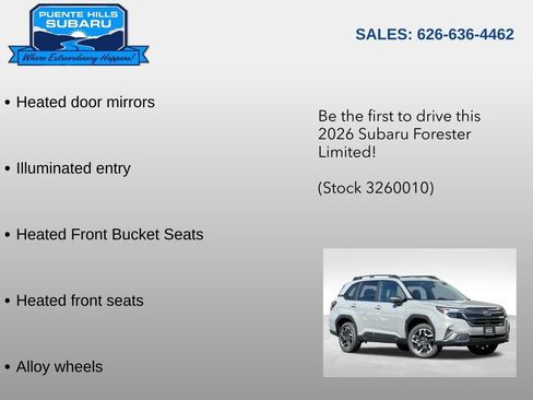 New 2026 Subaru Forester Limited image 14