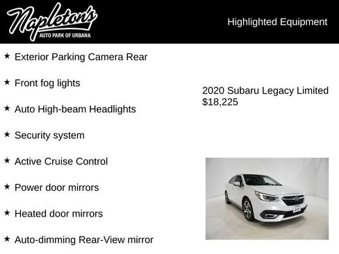 Used 2020 Subaru Legacy Limited AWD/4WD image 16