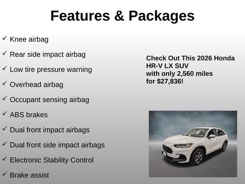 Used 2026 Honda HR-V LX image 12