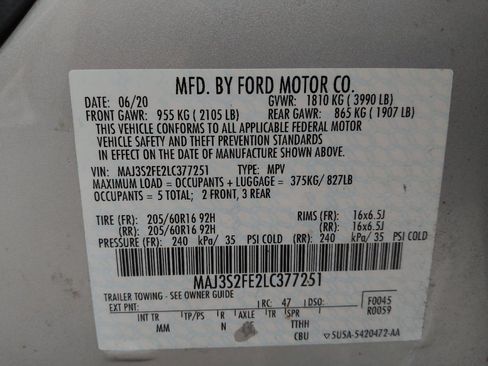 Used 2020 Ford EcoSport S FWD image 33