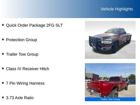 Used 2008 Dodge Ram 3500 Truck SLT w/ Trailer Tow Group AWD/4WD image 5