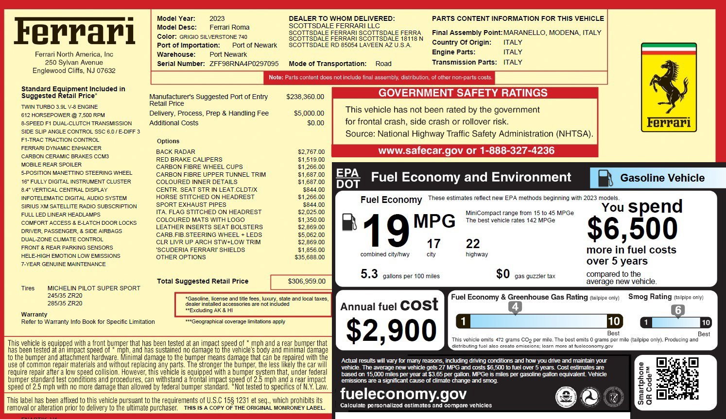 Certified 2023 Ferrari Roma RWD image 2