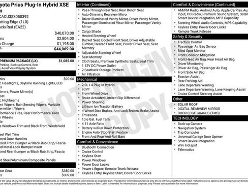 Used 2025 Toyota Prius Plug-In Hybrid w/ Limited Premium Package FWD image 2