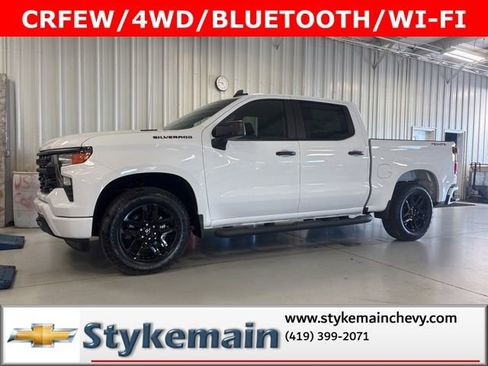 New 2026 Chevrolet Silverado 1500 Custom w/ Turbomax Blackout Package AWD/4WD image 2