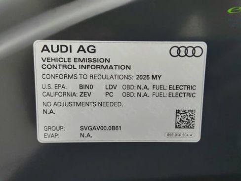 Used 2025 Audi A6 e-tron Premium Plus w/ Premium Plus RWD image 73
