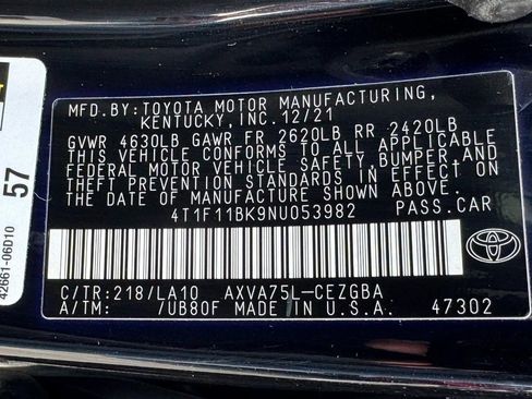 Used 2022 Toyota Camry XLE w/ Navigation Upgrade Package AWD/4WD image 26