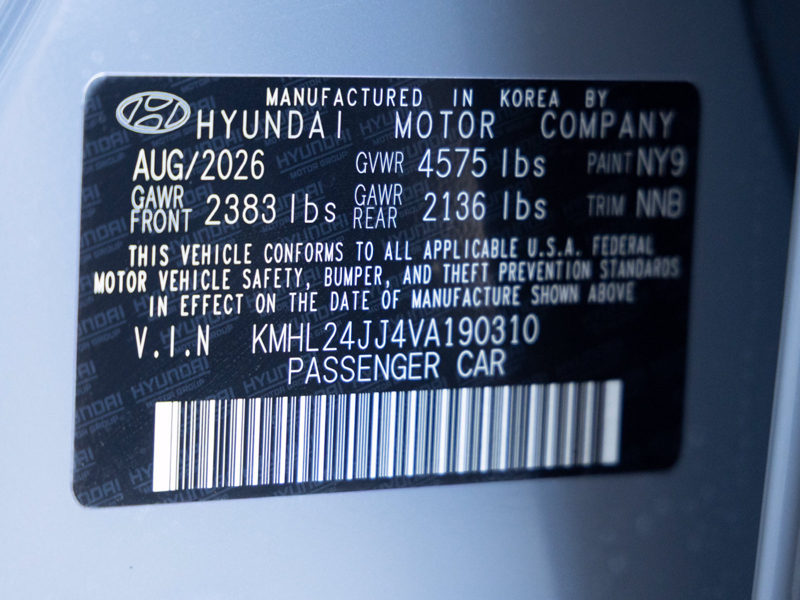 New 2027 Hyundai Sonata Blue FWD image 31