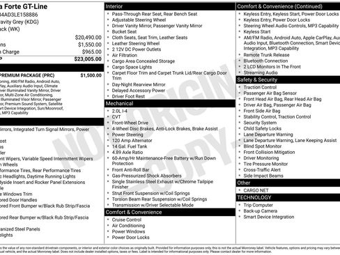 Used 2020 Kia Forte GT-Line w/ GT-Line Premium Package image 6