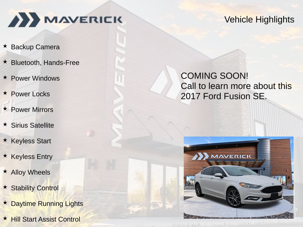 Used 2017 Ford Fusion SE w/ Equipment Group 201A FWD image 3