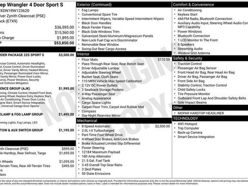 Used 2024 Jeep Wrangler Unlimited Sport AWD/4WD image 27