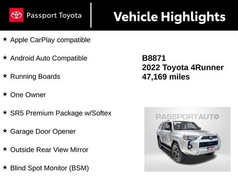 Certified 2022 Toyota 4Runner SR5 Premium image 15