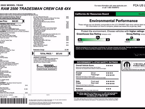 Used 2022 RAM 2500 Tradesman AWD/4WD image 2