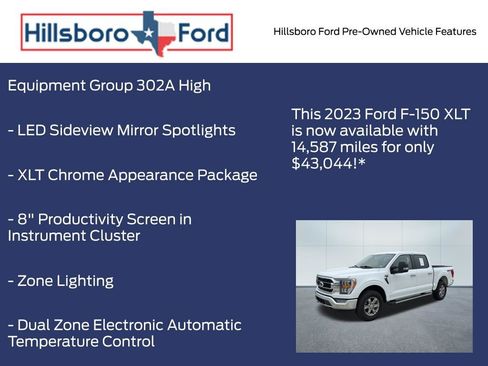 Used 2023 Ford F150 XLT w/ Equipment Group 302A High AWD/4WD image 6