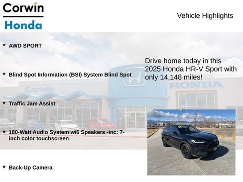 Used 2025 Honda HR-V Sport image 6