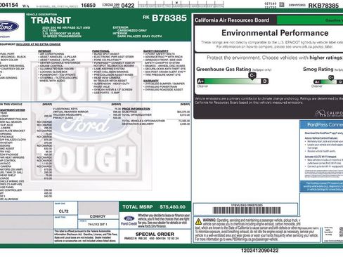 Used 2024 Ford Transit 350 XLT w/ Upfitter Package AWD/4WD image 1