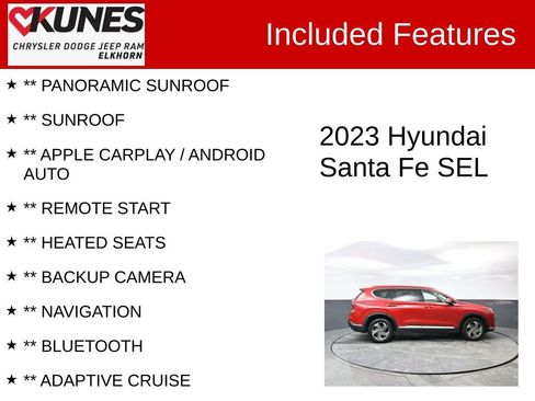 Used 2023 Hyundai Santa Fe SEL w/ Premium Package image 2