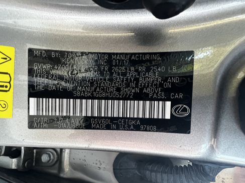 Used 2017 Lexus ES 350 w/ Premium Package image 51