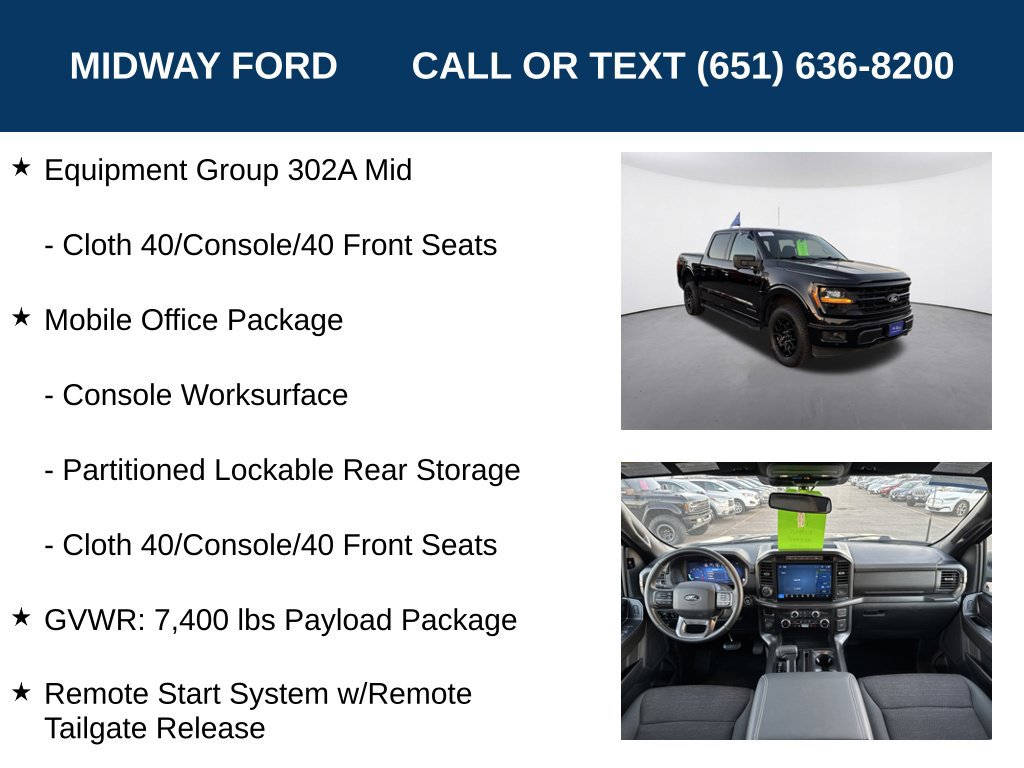 Certified 2024 Ford F150 XLT w/ Equipment Group 302A MID AWD/4WD image 25
