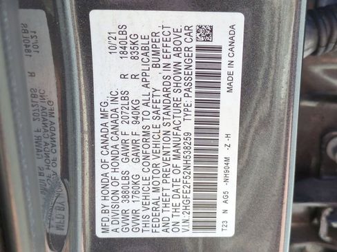 Used 2022 Honda Civic Sport image 28