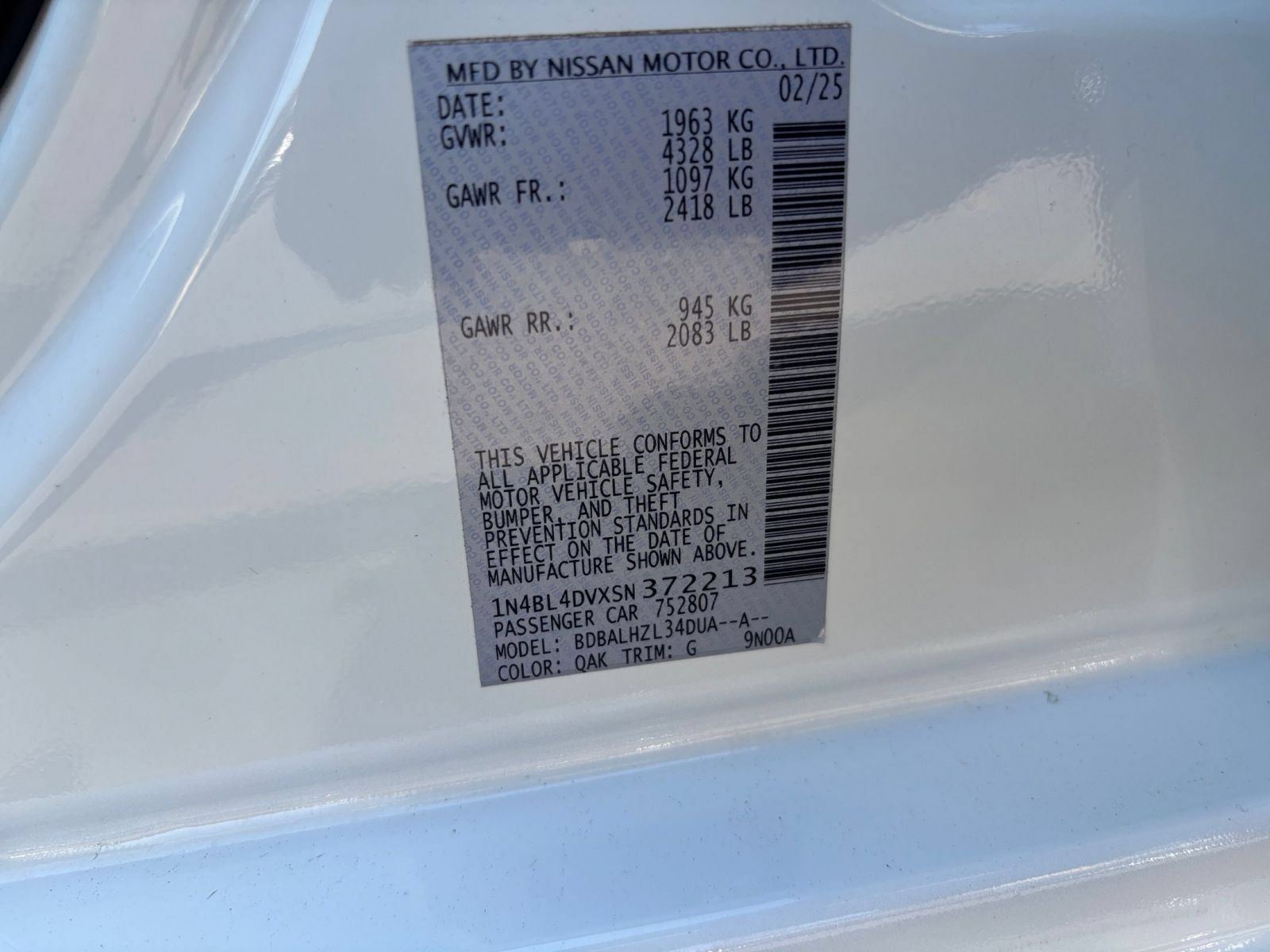 Used 2025 Nissan Altima 2.5 SV FWD image 28
