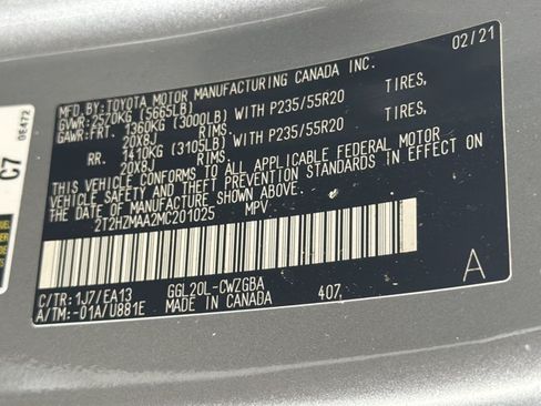 Certified 2021 Lexus RX 350 FWD w/ Premium Package image 29