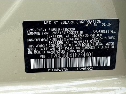 New 2026 Subaru Crosstrek 2.5i Sport AWD/4WD image 41
