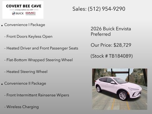 New 2026 Buick Envista Sport Touring w/ Convenience I Package FWD image 12